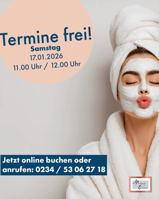 Wer jetzt schnell ist, kann sich im Januar noch etwas gönnen - zwei unserer beliebten Samstagstermine sind noch frei🤩 Einfach anrufen unter 📞 0234/53062718 oder bequem über unser Onlinebuchungstool buchen. Link in Bio 🔝 #beautyvorsätze #hautsache #kosmetiktreatment #facials
