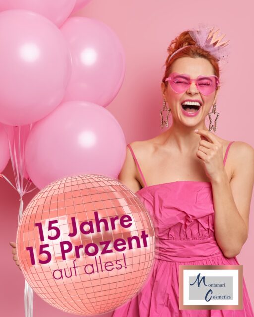 15 Jahre Praxis Dr. Michaela Montanari – wir feiern mit! ✨   Was für ein besonderer Anlass: Seit 15 Jahren steht die Praxis von Dr. Michaela Montanari für Qualität, Erfahrung und ästhetische Behandlungen auf höchstem Niveau. Und weil wir diesen Meilenstein gemeinsam feiern möchten, sagen wir Danke:  💞Im gesamten Mai erhalten Sie 15 % auf alle Behandlungen, Gutscheine und Produkte bei Montanari Cosmetics.💞   Eine schöne Gelegenheit, sich selbst etwas Gutes zu tun, die eigene Skincare-Routine aufzufrischen oder an den Muttertag zu denken😉   Wir freuen uns auf Sie! 🤍   #montanaricosmetics #bochum #hautpflege #ästhetik #skincare