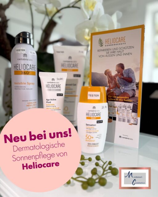 ☀️ Neu bei uns: Die hochwertige Sonnenpflege von Heliocare ☀️ Sonnenschutz ist heute weit mehr als nur Sommerpflege – er ist ein essenzieller Bestandteil moderner Hautgesundheit und Anti-Aging-Prävention. Denn nichts lässt uns so schnell altern, wie UV-Licht. Deshalb freuen wir uns, Ihnen ab sofort die besonders hochwertige und dermatologisch entwickelte Sonnenpflege von Heliocare anbieten zu können. Vorteile auf einen Blick: 🧴Breitband-Schutz vor UVA- & UVB-Strahlen 🧴Schutz vor sichtbarem Licht & Infrarotstrahlung 🧴Besonders gut verträglich – auch für sensible Haut 🧴Leichte, angenehme Texturen ohne starkes Klebegefühl 🧴Ideal auch nach ästhetischen & kosmetischen Behandlungen 🧴Unterstützt den Schutz vor lichtbedingter Hautalterung 🧴Mit antioxidativen Inhaltsstoffen zum zusätzlichen Zellschutz 🧴Für unterschiedliche Hauttypen und Bedürfnisse geeignet Gerade nach ästhetischen oder kosmetischen Behandlungen ist ein konsequenter und hochwertiger Sonnenschutz entscheidend, um die Haut optimal zu schützen und Behandlungsergebnisse langfristig zu unterstützen. Gerne beraten wir Sie persönlich, welches Produkt am besten zu Ihrer Haut passt. ☀️ #heliocare #sonnenschutz #hautgesundheit #antiaging #skincare